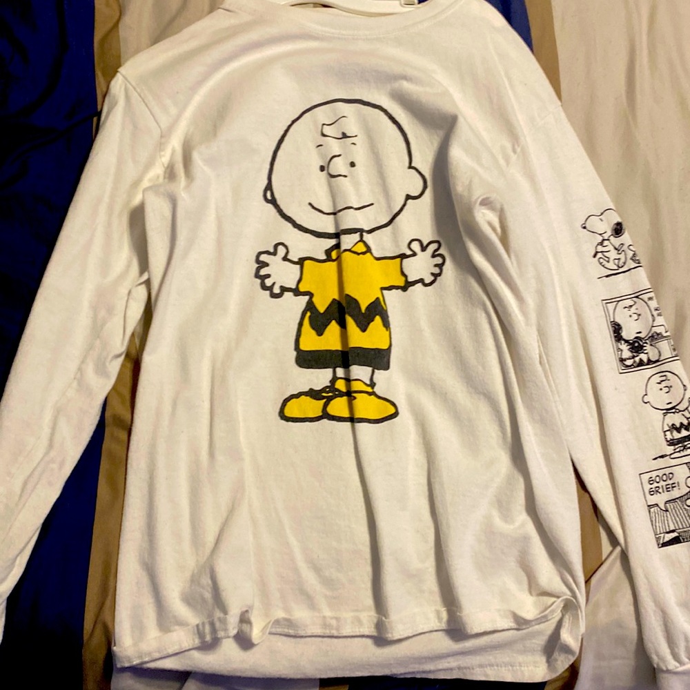 Adult small white long sleeve